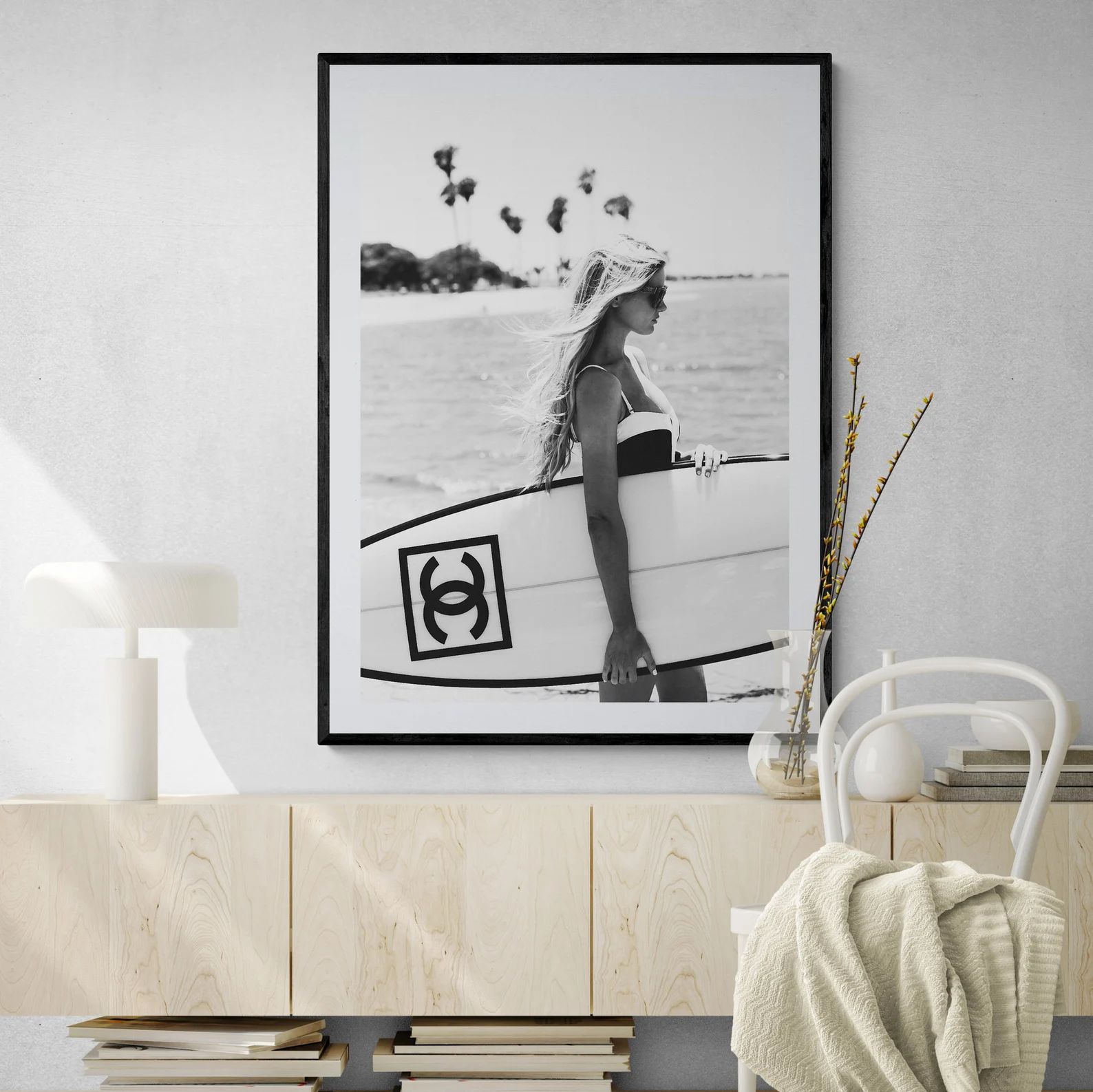 LUXURY SURF GIRL  High Quality 4K Premium Print  Framed - Etsy | Etsy (US)