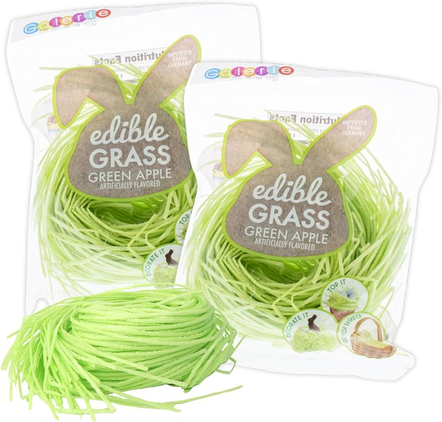 Edible Easter Grass, Basket Stuffer Essentials, Fruit Flavored, Dessert Topper or Springtime Deco... | Amazon (US)