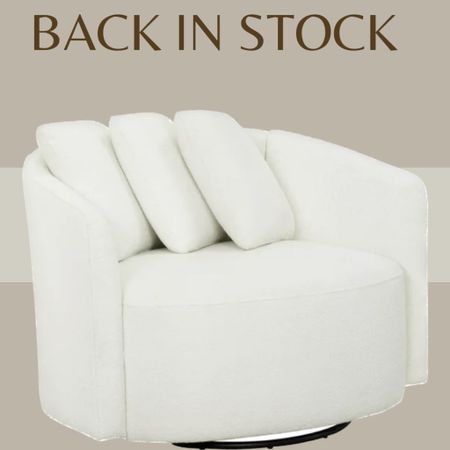 Round living room swivel chair

Accent chair
Back in stock white drew Barrymore glider

#LTKFind #LTKhome #LTKfamily