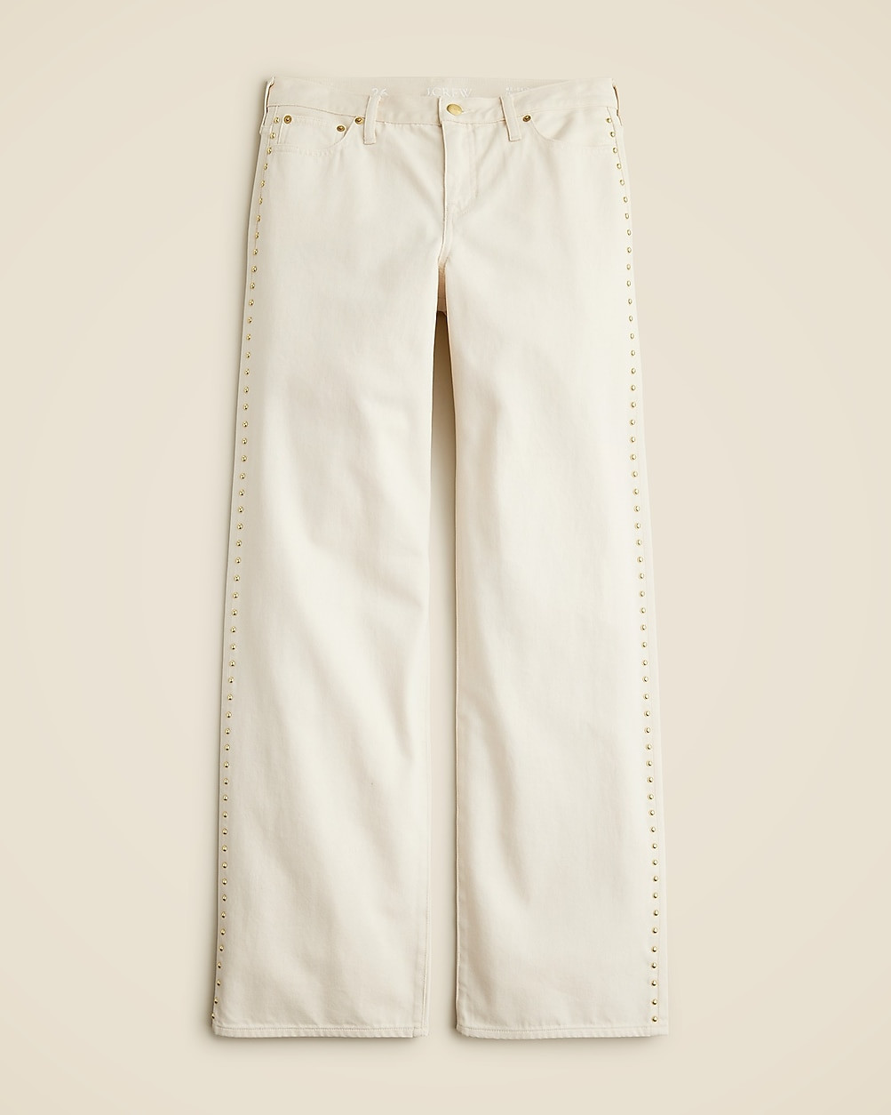 Studded lower-rise wide-leg jean in 1984 rigid | J. Crew US