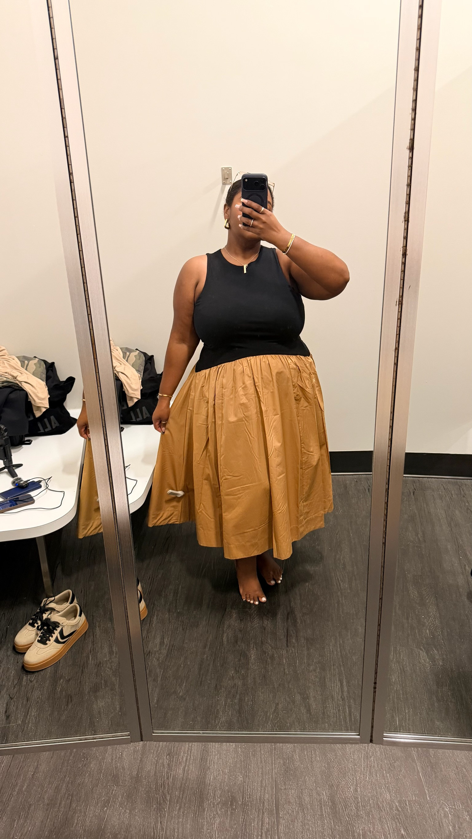 Macy’s Try on! Love the curved waist in this dress! Could wear as a dress or layer with a sweater.

#LTKPlusSize #LTKootd #LTKgrwm