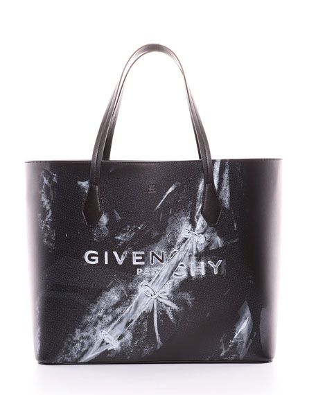 Givenchy Paint-Print Wing Shopper Tote Bag | Neiman Marcus