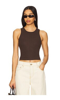 Free People Fresh In Love Tank in Brown from Revolve.com | Revolve Clothing (Global)