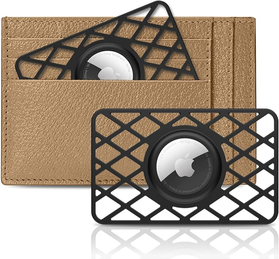 SUPFINE 2 Pcs Airtag Wallet Case,Slim Card Case Holder for Airtag,0.1 inch Thickness Ultra Thin A... | Amazon (US)