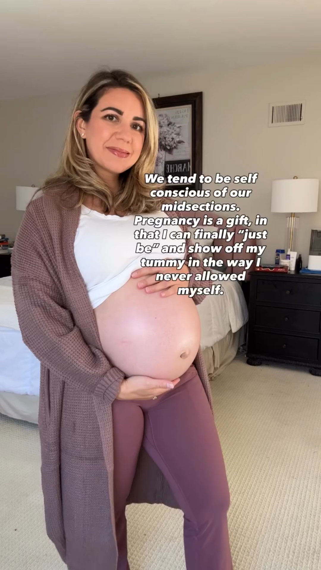 I’m not saying the feeling is right or wrong, but that’s my honest truth. It has been fun dressing the bump! 🤰my outfit is linked on the LTK app. #31weekspreggo #thirdtrimester #momlife #pregnancy #ltkbump