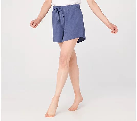 AnyBody SeaWool Tie Front Shorts | QVC
