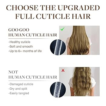 GOO GOO Invisi Edge Clip in Hair Extensions 18inch 130g 7Pcs Injected Seamless PU Clip in Hair Ex... | Amazon (US)