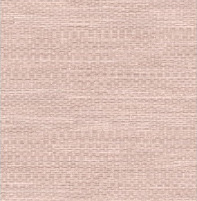 Society Social Classic Faux Grasscloth Peel and Stick Wallpaper, Berry | Amazon (US)