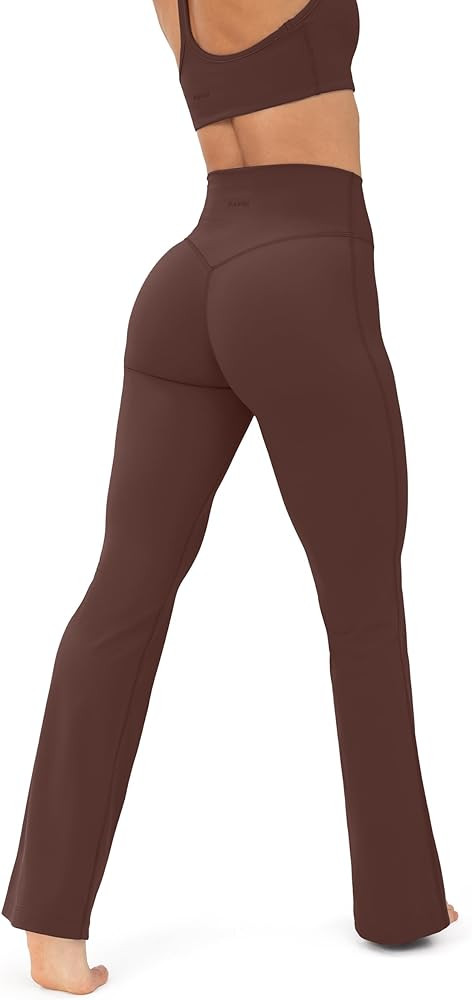 PAVOI ACTIVE High Waisted Flare Leggings for Women - Buttery Soft Bell Bottom Workout Flared Wide... | Amazon (US)