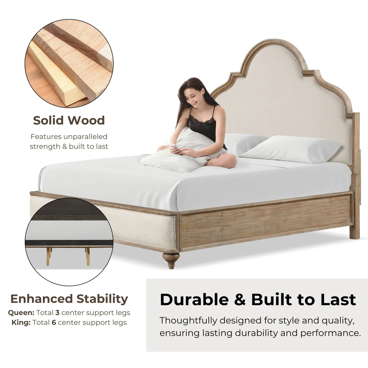 Cashawn Upholstered Panel Bed | Wayfair North America