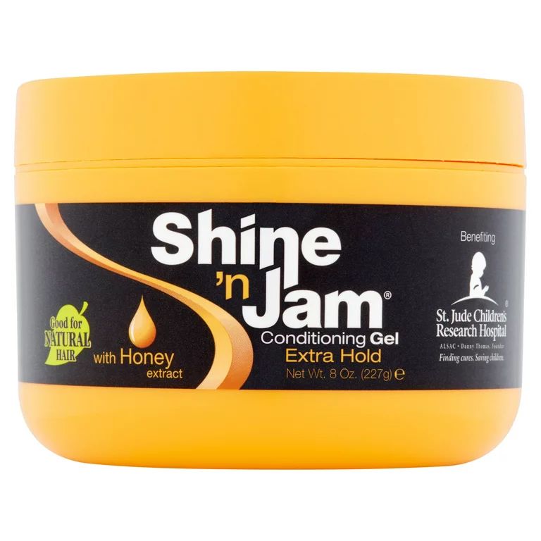 Ampro Shine n' Jam Conditioning Gel - Extra Hold 8 oz.,  Moisturizing, Unisex - Walmart.com | Walmart (US)