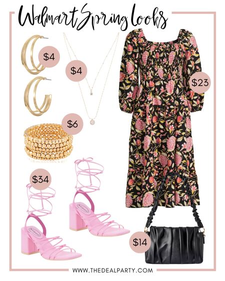Spring Dress | Floral Dress | Pink Heels | Vacation Outfits | Walmart Fashion 

#LTKunder50 #LTKunder100 #LTKstyletip