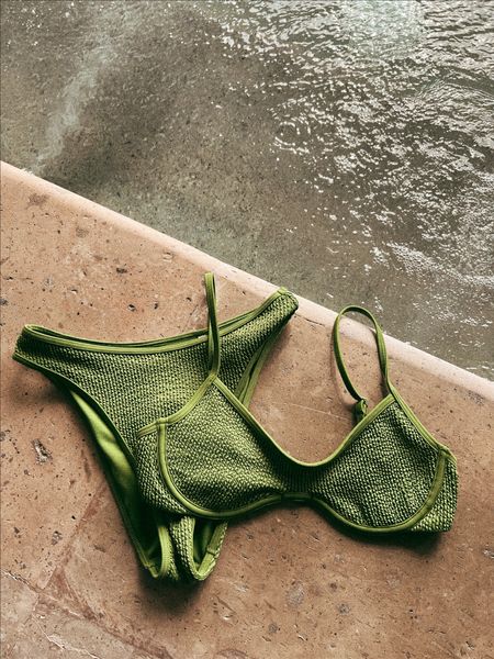 Abercrombie swim - love this green for spring/summer 💚

#LTKSeasonal #LTKFind #LTKswim