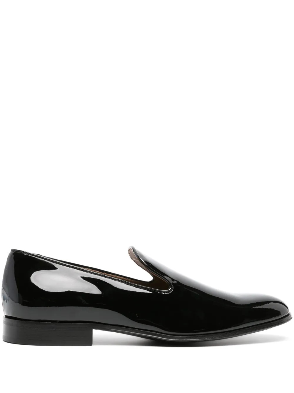 Gianvito Rossi patent-finish Leather Loafers | Black | FARFETCH | Farfetch Global
