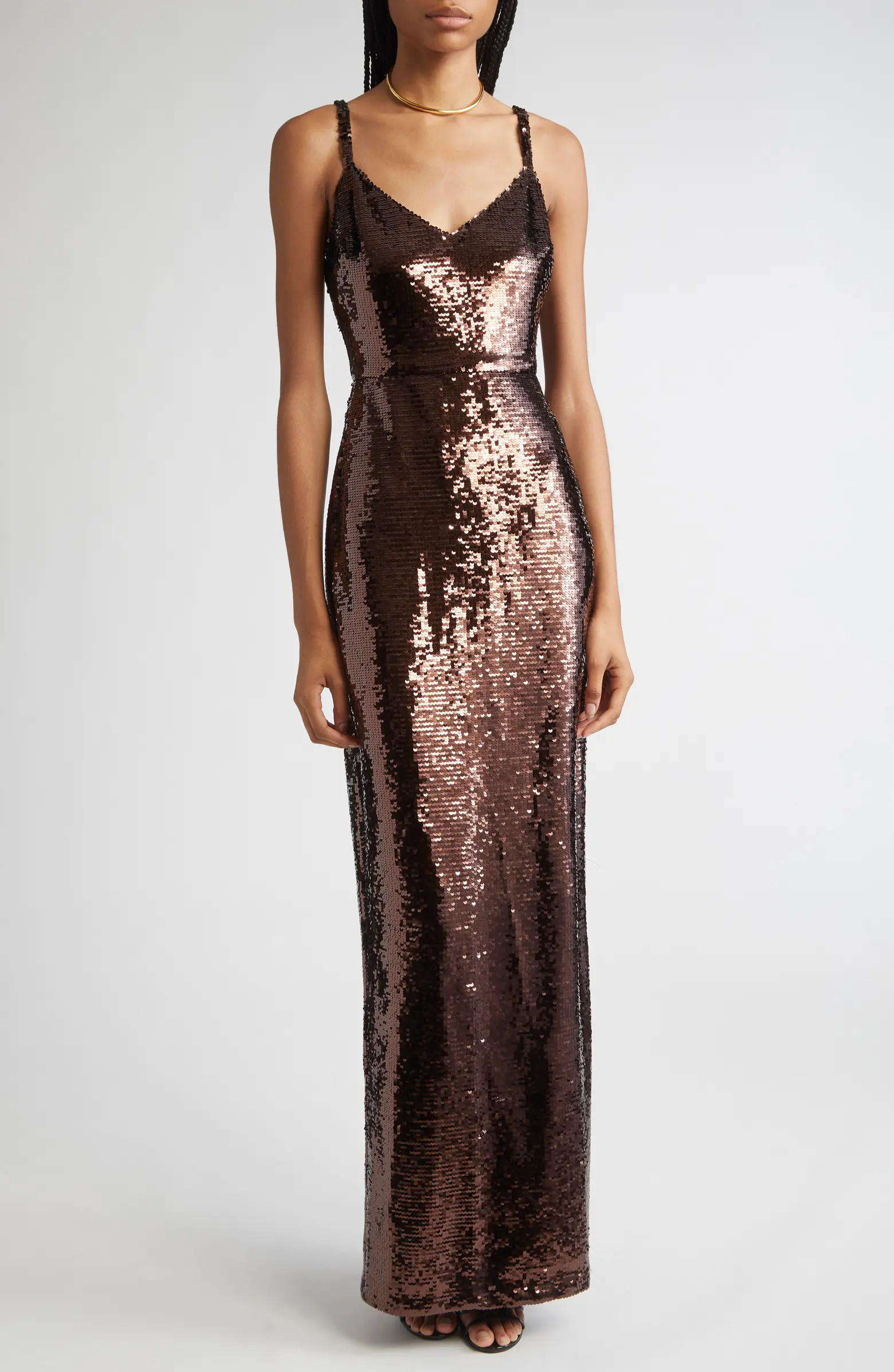 L'AGENCE Karma Sequin Maxi Dress | Nordstrom | Nordstrom