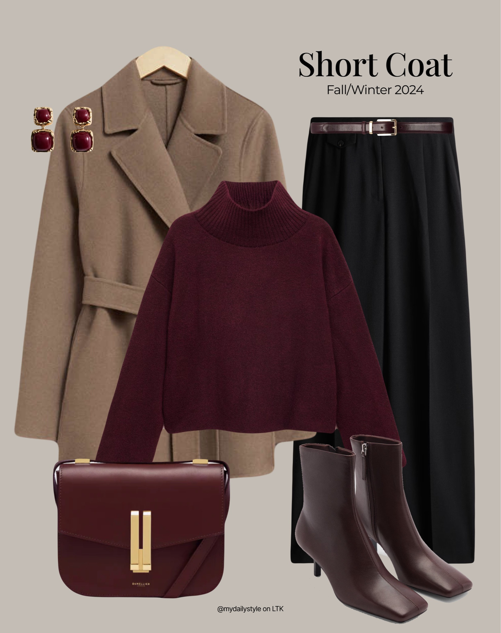 Styling short coat with burgundy turtleneck & DeMellier bag.

Tags: wool coat, short coat, short jacket, wool jacket, coat outfits, coat looks, winter style, winter style, winter outfit, winter outfit, winter fashion, easy styling, simple everyday look, chic & basic outfit, Parisian look, casual outfit, capsule wardrobe, office look, brunch style, high street.

#LTKstyletip #LTKbag #LTKwinter