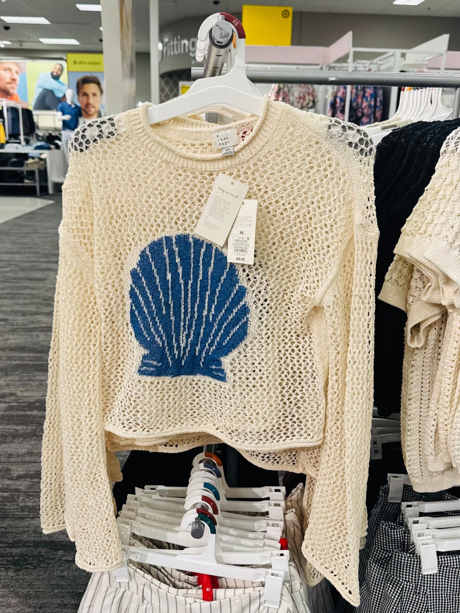 Happy Tuesday!☺️ So cute for layering over a cami or bandeau top or wear over your swimsuit with shorts!!😍 I love the crochet trend and the seashell on the front for a beach or coastal look!!🐚🤩 Lots of ways to style this during the summer!!☀️😎 Love it?🤔


#targettop #coastalstyle #newattarget #crochettop #beachlook 

#LTKSwim #LTKMothersDay #LTKTravel