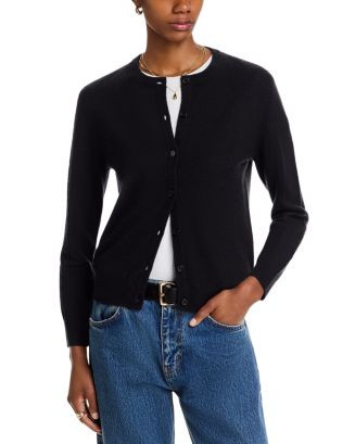 100% Cashmere Crewneck Cardigan Sweater - Exclusive | Bloomingdale's (US)