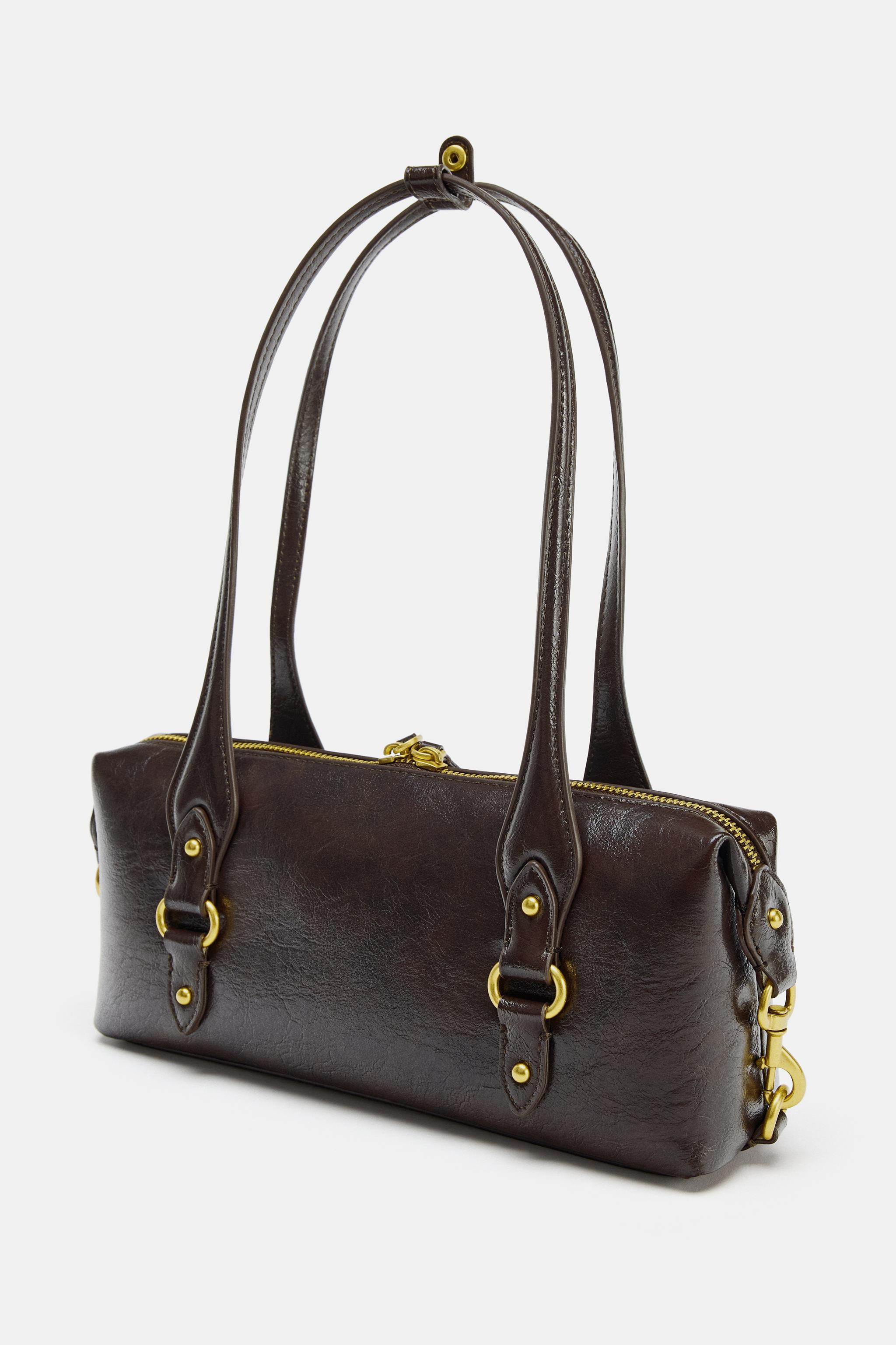 SHOULDER BAG WITH METAL DETAILS | Zara US