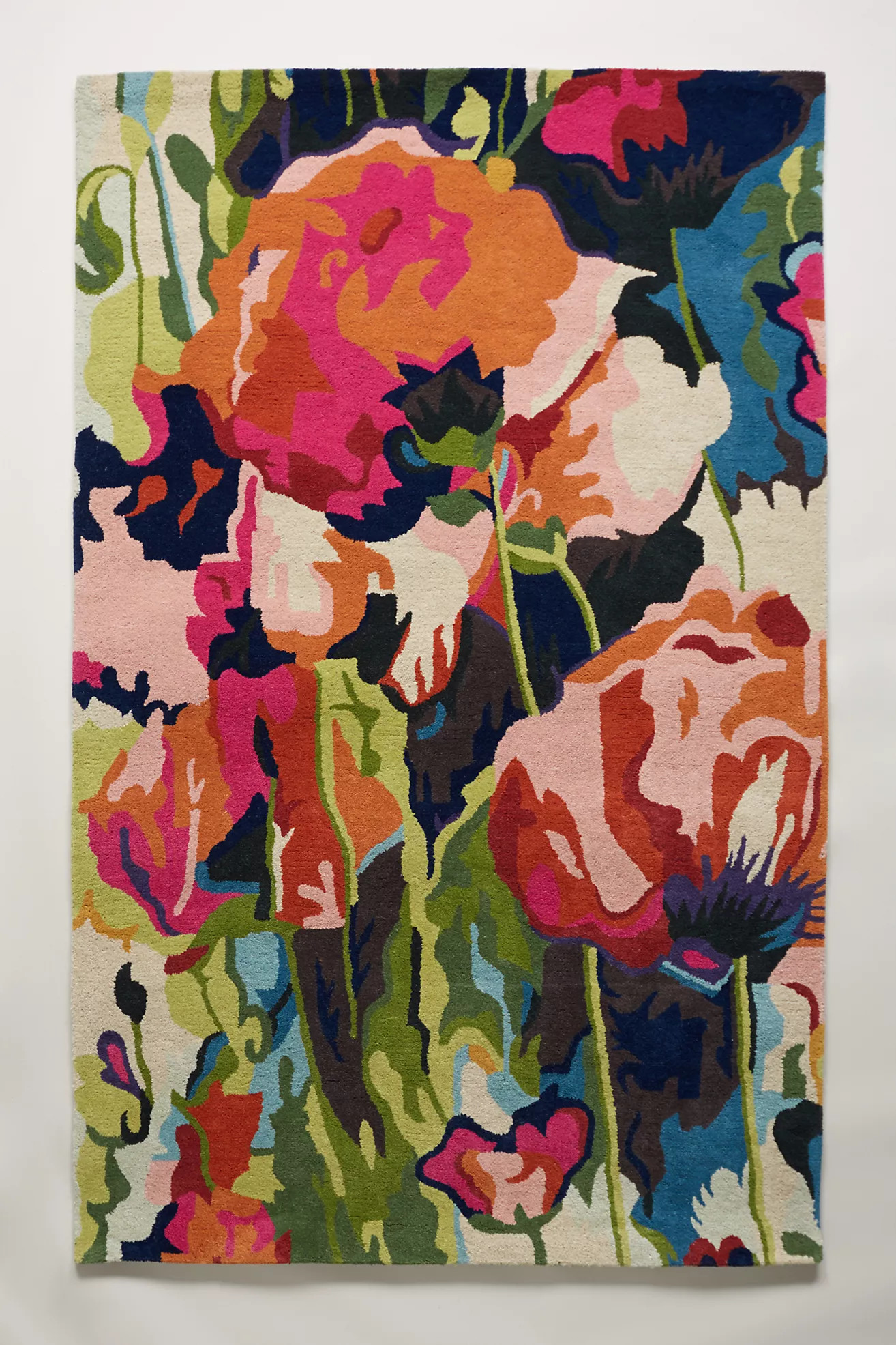 Brilliant Poppies Rug | Anthropologie (US)
