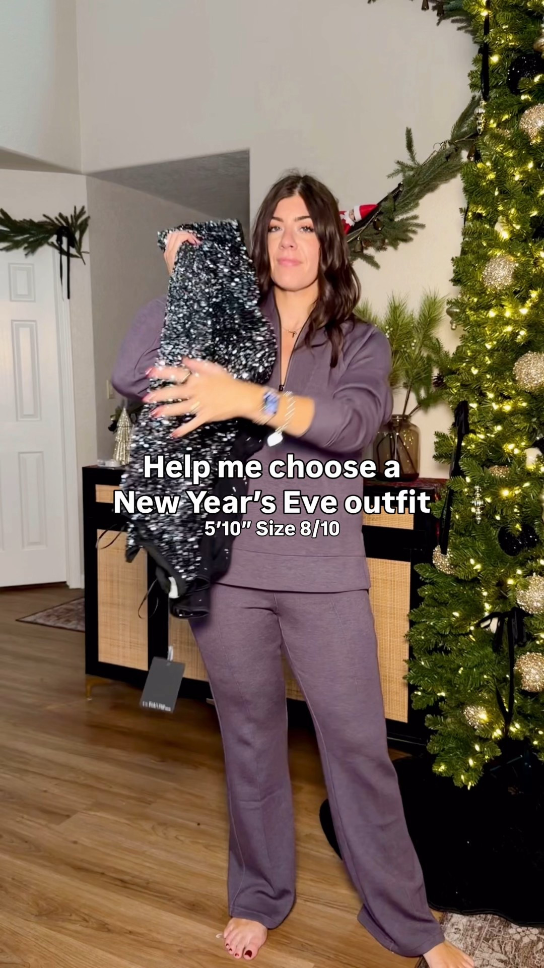 Help me choose a new years outfit!
In order
Loungewear: medium 
Blazer:medium
Sheer pants:8
Sequin top-8
Sequin skirt-10
Sequin tube too-medium tall
Jeans-curvy 29 long
Blazer: medium
Skirt:medium 
Shapewear: medium 

#LTKMidsize #LTKHoliday #LTKTall