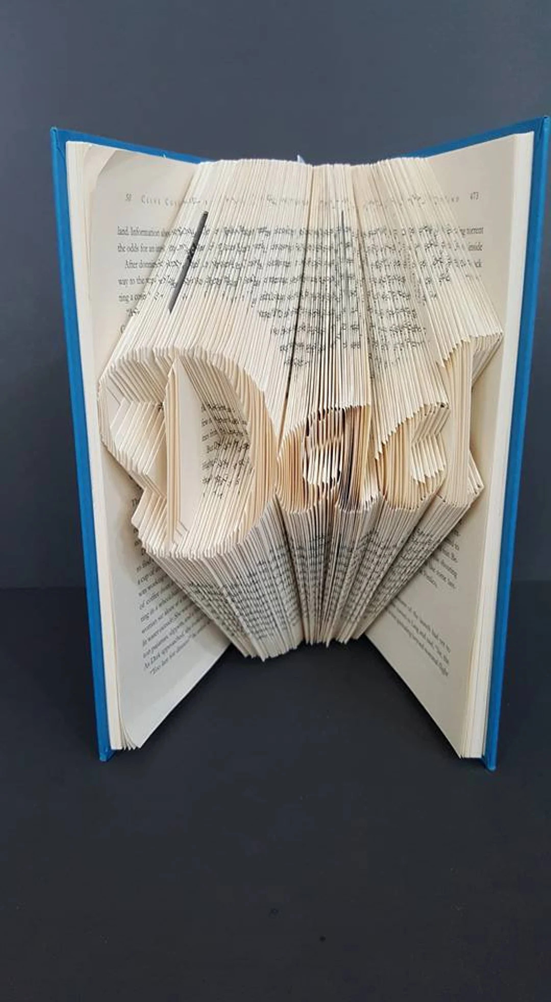 Father's Day Gift Folded Book Art - Dad Daddy | Etsy (US)