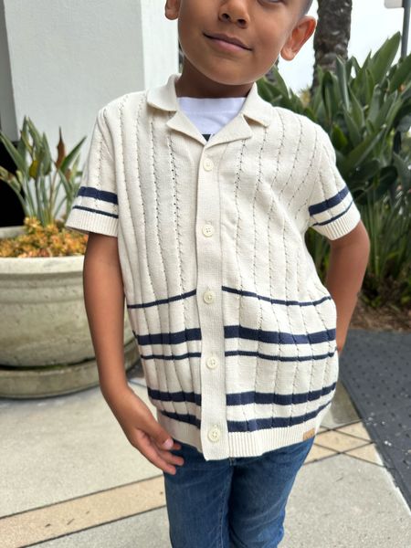 New @abercrombie button down shirt for toddler boys! Perfect resort style for kids. My son wore it for his kindergarten graduation promotion ceremony, and we’ll be packing it for our staycation next week 🤩

#LTKSaleAlert #LTKFindsUnder50 #LTKKids