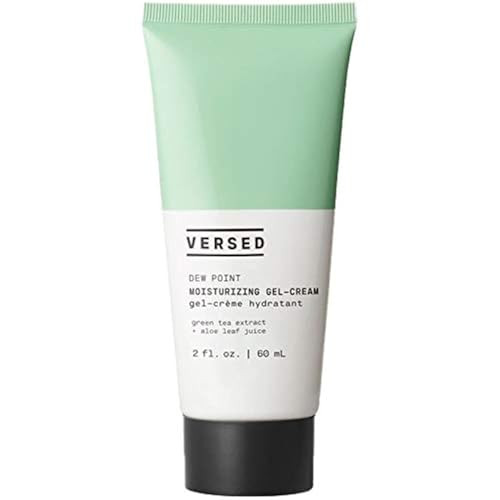 Versed Dew Point Jumbo Gel Moisturizer for Face - Lightweight Moisturizer Face Cream with Green Tea Extract + Aloe Leaf Juice - Non-Greasy Hybrid Facial Cream for Dry Skin - Vegan (4 fl oz) | Amazon (US)