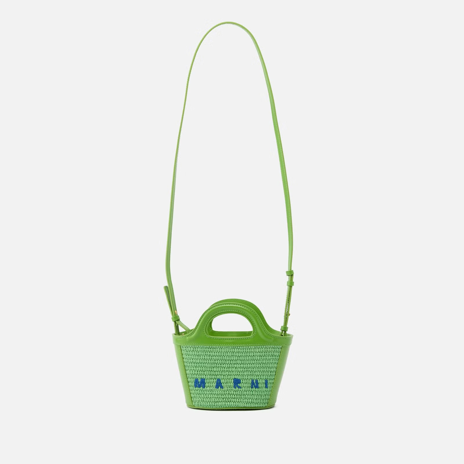 Marni Tropicalia Micro Faux Raffia and Leather Bag | Coggles | Coggles (Global)