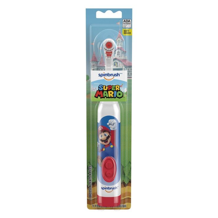 Spinbrush Mario Kids' Electric Toothbrush | Target