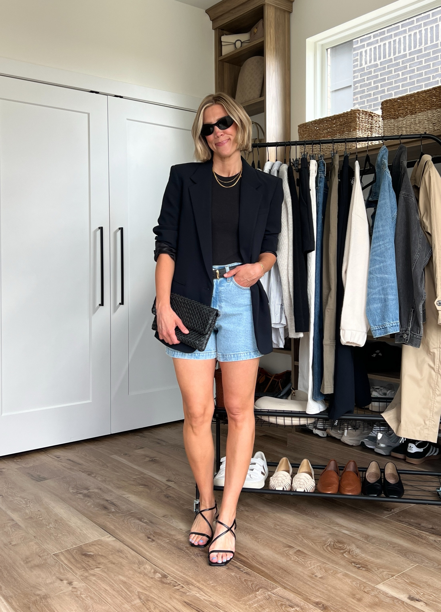 Wearing 26 shorts, XS tank (code: LINDSEY15), 4 blazer, s/m belt, heels tts 

#LTKfindsunder100 #LTKstyletip #LTKfindsunder50