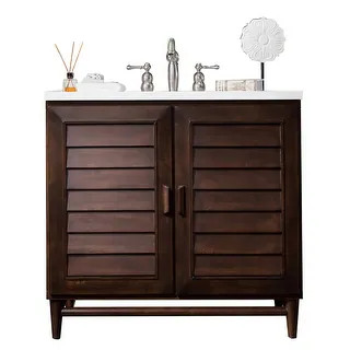 James Martin Vanities Portland 36" Free Standing Single Basin Vanity - Overstock - 30342758 | Bed Bath & Beyond