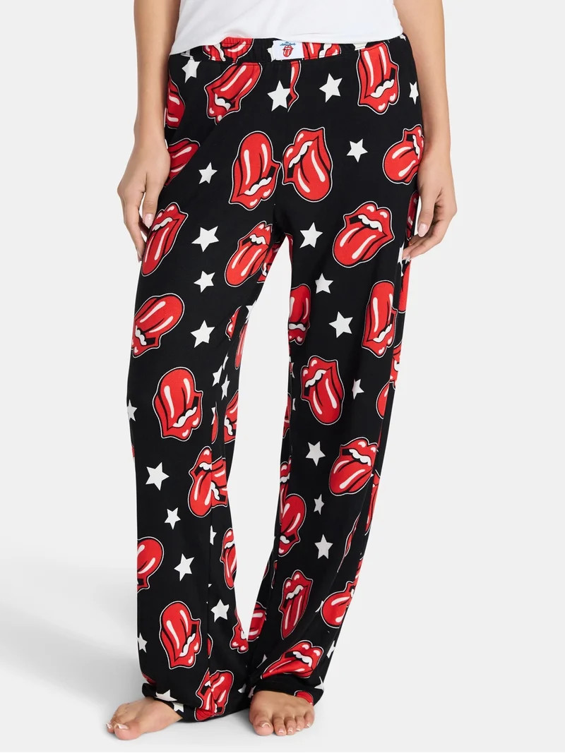 Rolling Stones Women's and Women's Plus Sleep Pants, Sizes S-3X | Walmart (US)