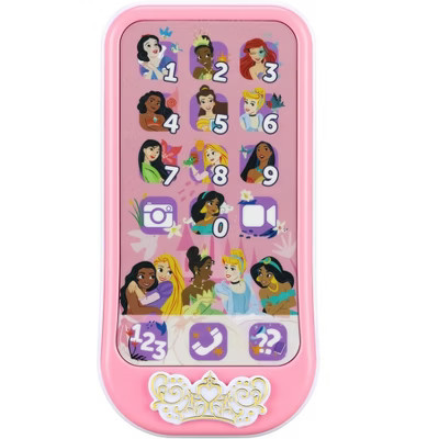 eKids Disney Princess Toy Phone for Kids, Toddler Toys with Preschool Learning Activities – Pink (DP-160.EEv24ECB) | Target