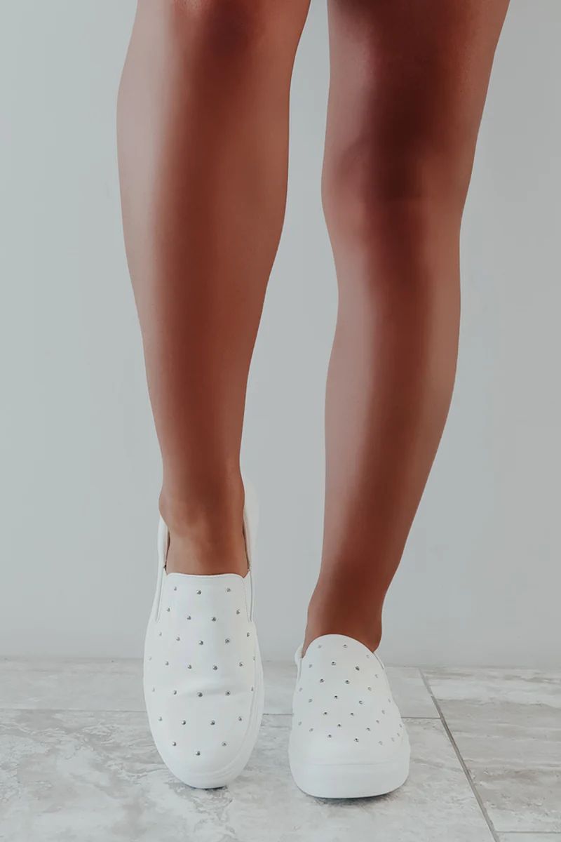 Clear To Me Sneakers: White | Shophopes