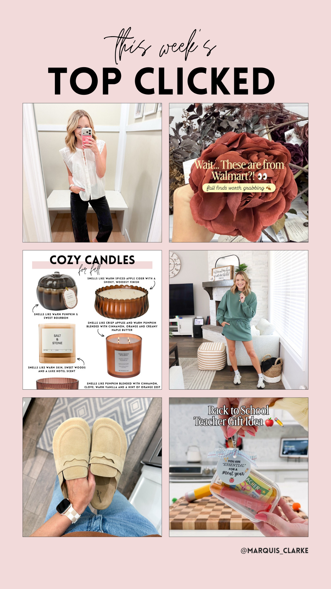 This week’s most-loved finds! From cozy fall favorites to everyday style staples, these are the finds everyone couldn’t stop clicking!

weekly top clicked - fall fashion finds - cozy home finds - affordable style - trending favorites

 

 #LTKootd #LTKSeasonal #LTKHome