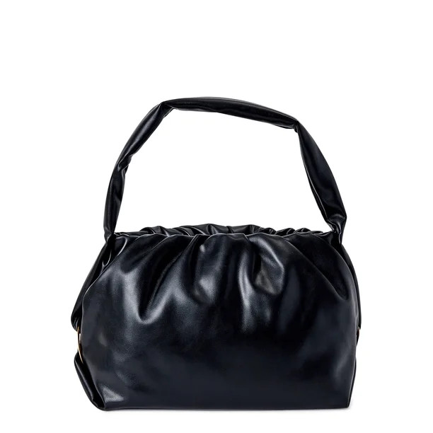 Scoop Women's Slouchy Shoulder Bag Black - Walmart.com | Walmart (US)