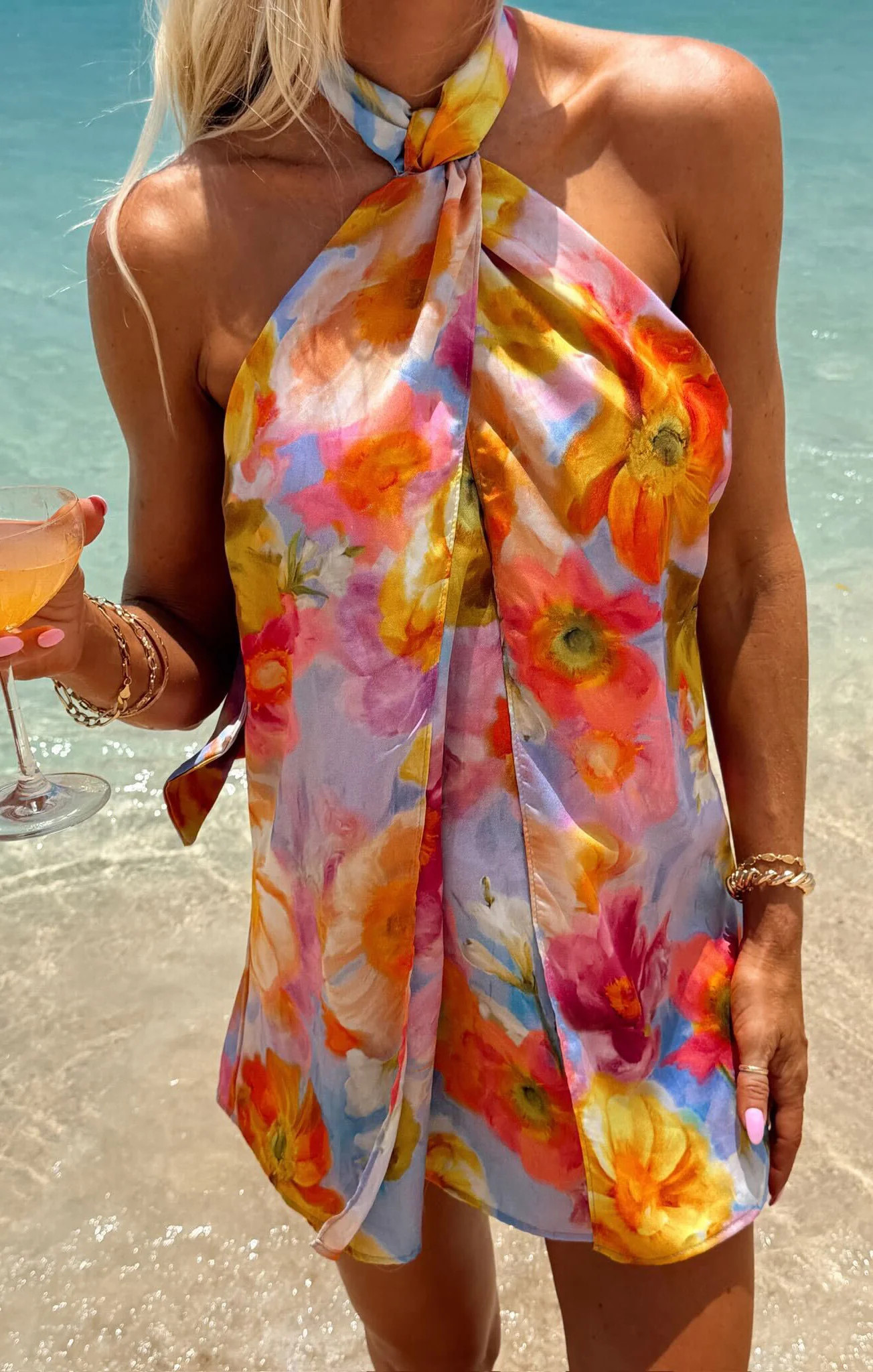 Twist Mini Dress ~ Brushed Blooms | Show Me Your Mumu