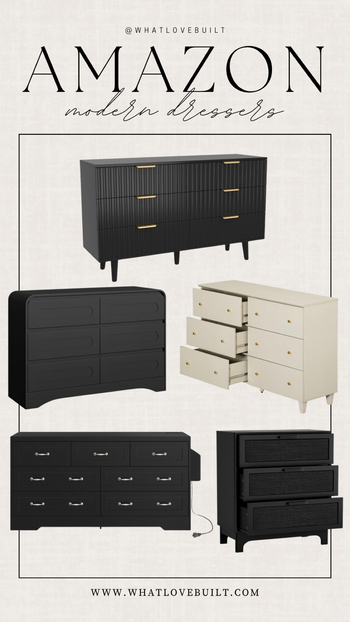 Amazon Modern Dressers 

#furniture #dresser #modern #blackfurniture #home #homedecor #homefurniture

#LTKFindsUnder50 #LTKHome #LTKStyleTip