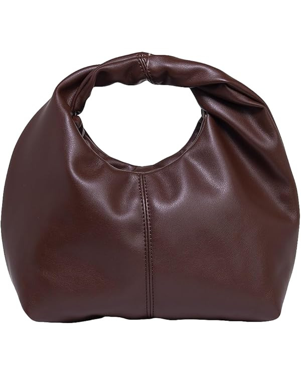 Verdusa Women's Ruched Hobo Mini Handbag Clutch Purse Dumpling Pouch Bag | Amazon (US)