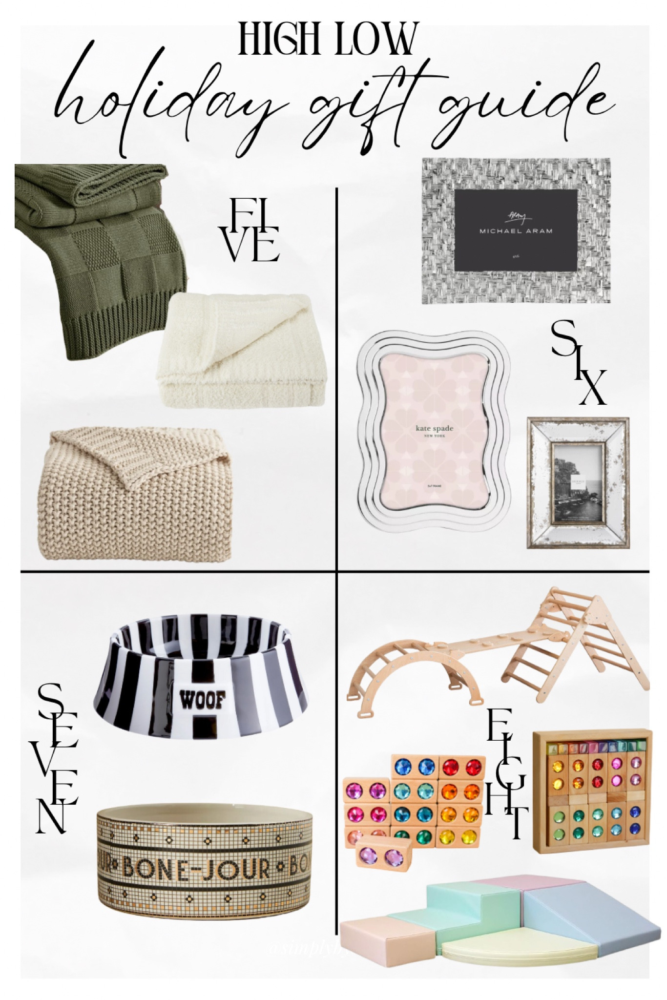 Exceptional Gifts At Any Price High Low Holiday Gift Guide 2024 Gifts 5-8, gifts for the home, cozy gifts, homebody gifts, gifts for toddlers, gifts for pets, picture frames, gifts for the host

#LTKGiftGuide