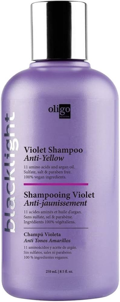 OLIGO PROFESSIONNEL - Blacklight Violet Shampoo - Sulfate-Free Purple Shampoo - Eliminates Yellow... | Amazon (US)