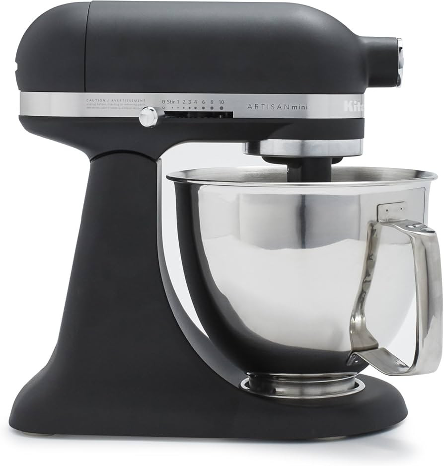 KitchenAid Artisan Mini 3.5 Quart Tilt-Head Stand Mixer - KSM3316X - Black Matte | Amazon (US)