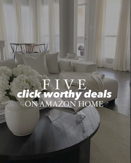 Here are five great deals from Amazon home! 

home decor, our everyday home, Area rug, home, console, wall art, swivel chair, side table, sconces, coffee table, coffee table decor, bedroom, dining room, kitchen, light fixture, amazon, neutral decor, budget friendly, affordable home decor, home office, tv stand, sectional sofa, dining table, dining room

#LTKhome #LTKfindsunder50 #LTKsalealert