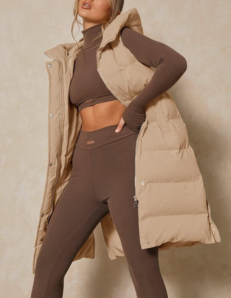 Visit the Inorin Store 4.5  799
Inorin Womens Down Vest with Stand Collar Thick Hooded Sleeveless Lo | Amazon (US)