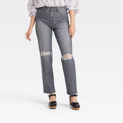 Women's 90's High-Rise Vintage Straight Jeans - Universal Thread™ Sulphur 00 | Target