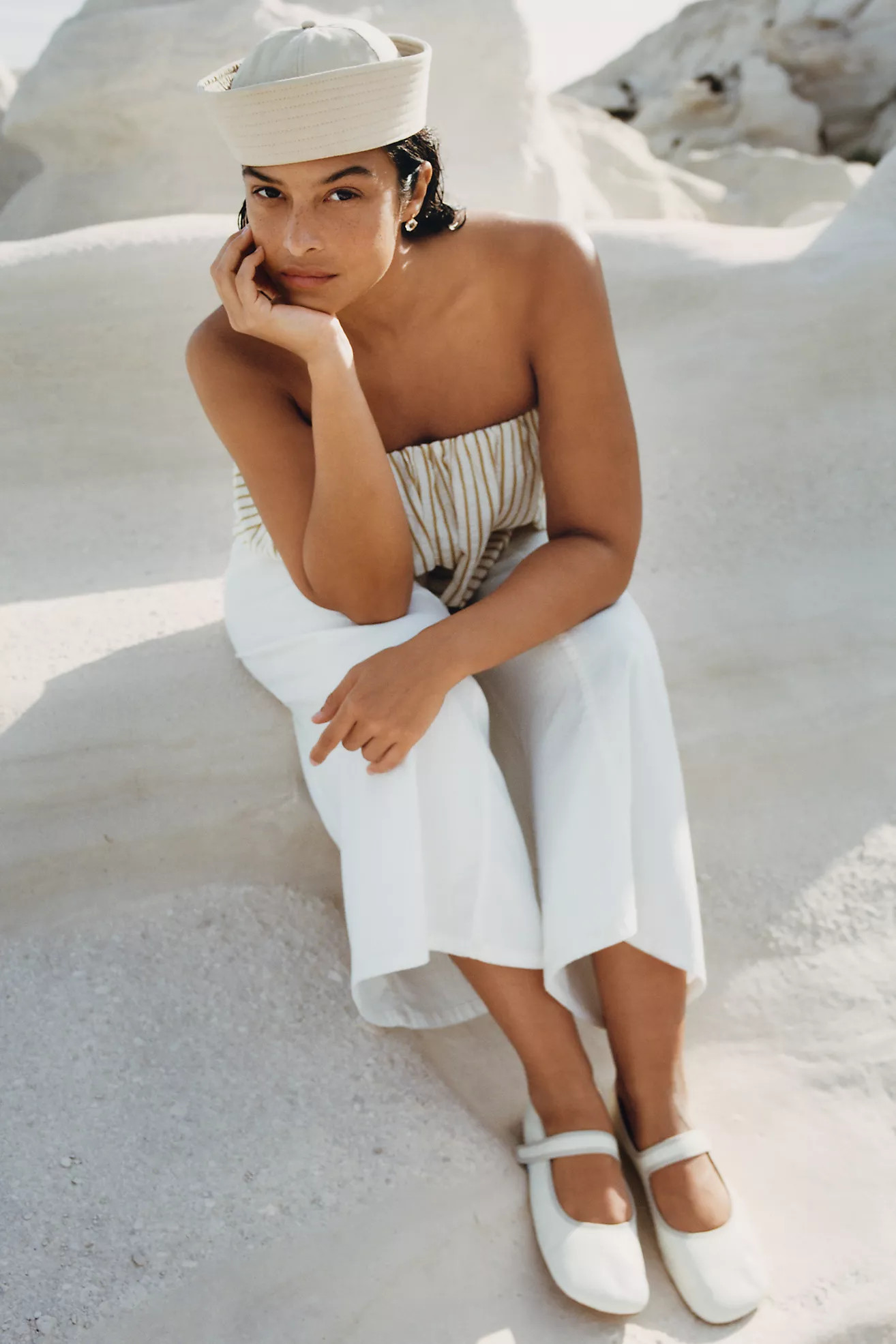 Maeve Wide-Leg Pleated Pants | Anthropologie (US)