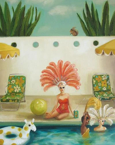 Poolside by Janet Hill on Artfully Walls | Artfully Walls