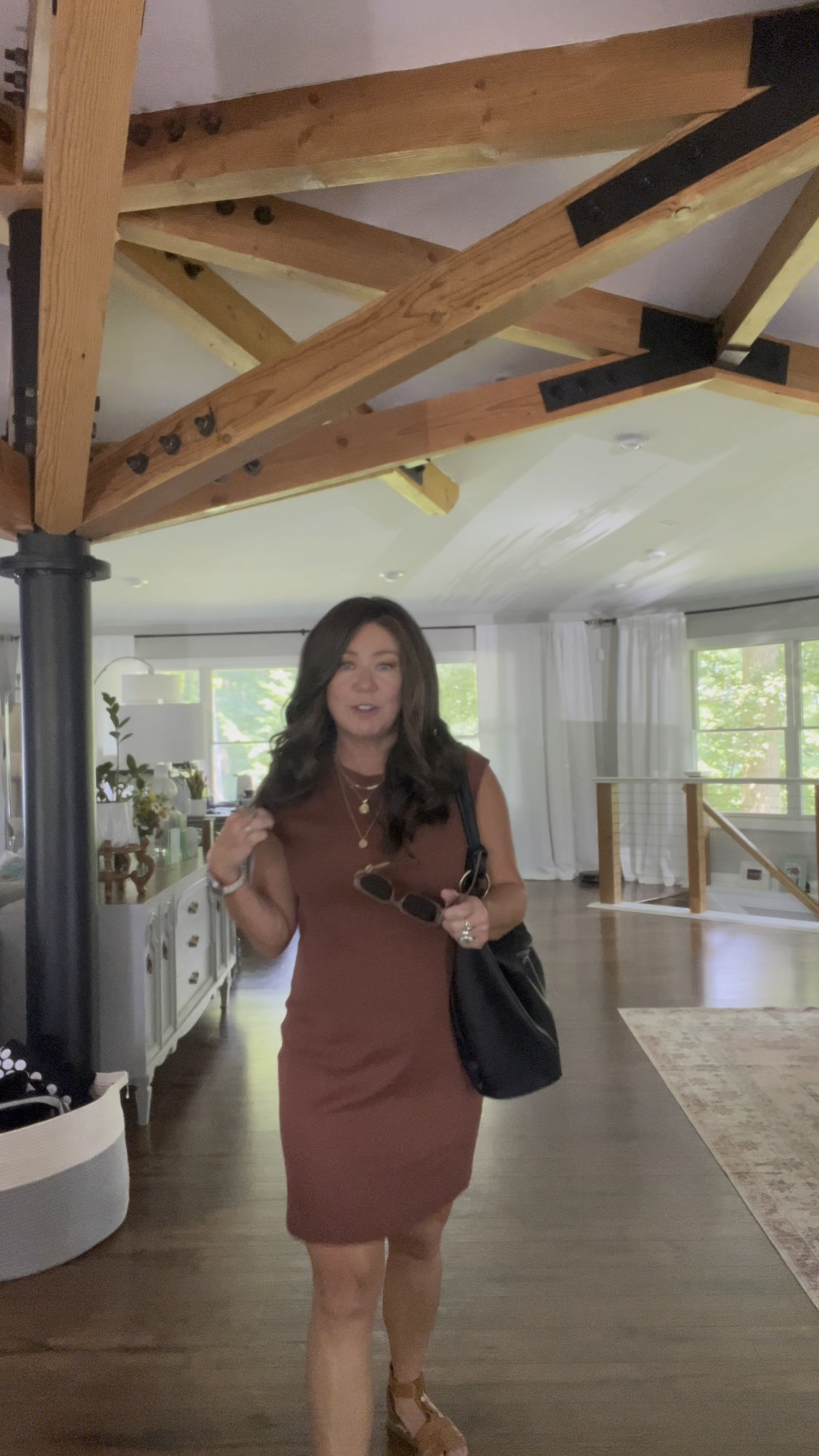 Beautiful ribbed sleeveless dress from target. Fits perfect in all the right places and is a great throw on and go dress. Casual/brown/sleevelesss

#LTKOver40 #LTKFindsUnder50 #LTKSeasonal