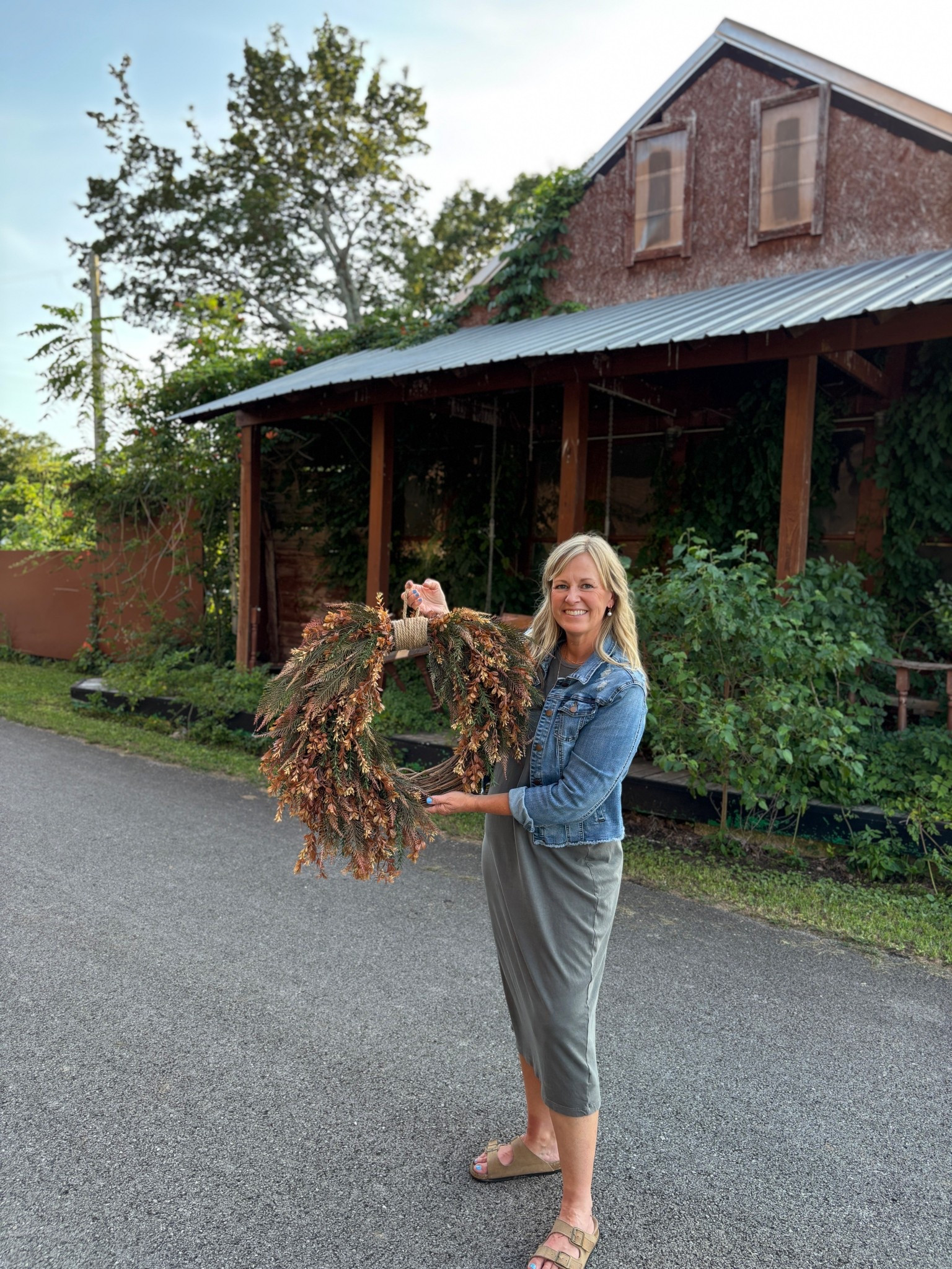 Handcrafted with rich fall tones and rustic greenery, this beauty brings the perfect touch of autumn to your door. Wrapped in natural twine for a cozy farmhouse feel, it’s a limited release—once they’re gone, they’re gone!



#LTKSeasonal #LTKHome #LTKU